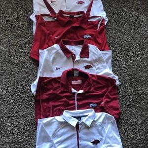 Arkansas Razorbacks Polos Men's Size Large